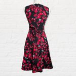 Vogue Fashion Rose Print Dress SZ Medium may have been altered to a small Photo 3