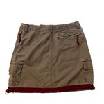 American Eagle Rare Vintage 90’s Utility Cargo Tactical Khaki Gorp Skirt, Sz 4 Photo 3
