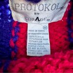 Vintage 80’s Wool Blend Funky Knit Sweater​ Pink Size M Photo 4