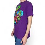 DOM Purple Have a Magical Day Mushroom Frog Tee Size M Photo 2