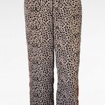 BB Dakota Cat's Out Of The Bag Leopard Print Cropped Pants Size Small Photo 1