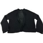 Banana Republic Cropped Cardigan Sweater Women's Size Large Open Knit Crochet Photo 1