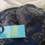 Navy Blue Mermaid Prom Dress Photo 5