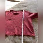 Brandy Melville  John GALT Burgundy Pullover Thermal Shirt One Size EUC Photo 5