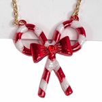 Betsey Johnson Lips Earrings & Candy Cane Necklace Photo 2
