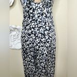 Billabong NTM: Twist N Shout Black, White, Grey & Blue Wide Leg Jumpsuit Sz M Photo 3