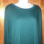 Women's Dark Green Long Sleeve Tunic Top Photo 3