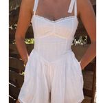 Show Me Your Mumu  Regal Cotton Romper in White M Photo 2