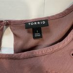 Torrid  Dusty Rose Eyelet Challis Bell Sleeve Drop Waist Dress Size‎ 1X Photo 11