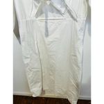 RHODE White 100% Cotton Cutout Front Tie Puffed Sleeves Greer Midi Dress Size 14 Photo 10