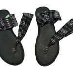 Sanuk Women's Sandals Size 6β Slip On Slingback Gray Black Casual Summer Photo 0