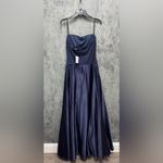 Windsor Madi Strapless Crepe Satin A-Line Formal Dress Photo 5