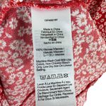 Madewell Red White Floral Daisy Short Sleeve V-Neck Button Down Mini Sun Dress 4 Photo 8