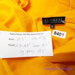 Eloquii  Women's Plus Size Tie Strap Wide‎ Leg Jumpsuit marigold yellow, size 24 Photo 14