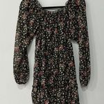 American Rag  Cie Boho Long Peasant Sleeve Crew Neck Floral Midi Dress Sz XS Photo 5