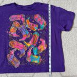 Vintage Purple Cowboy Boot Graphic Embellished T Photo 4