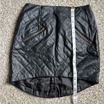 🦋 Richcoco Faux Leather Black Mini Skirt Holiday Party Formal Small 💖 Photo 5