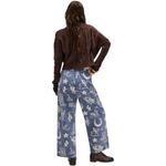 Free People NWT  Seaside Pull On Pants Indigo Rodeo Time Western Boho Wide Leg S Photo 1