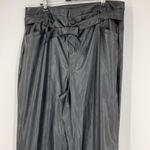 Paige faux Leather Womens Pants Size 12 Kina belted black soft high rise dress Photo 8