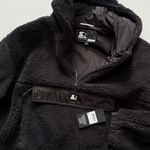 Starter  NWT Black Label Women’s Sherpa Half-Zip Quilted Hoodie Sweatshirt Coat Photo 3