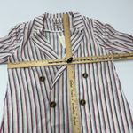 Anthropologie Dolan Blazer Womens Small Anna Linen Blend Striped Double Breasted Photo 8