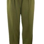 Ann Taylor  LOFT Women's Green Straight Wide Leg High Waist Trousers Dress PantsS Photo 0