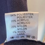 Size Large Vilagallo Intarsia Stars Embellished Sweater in Navy Blue Photo 4