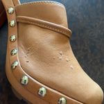 Coach Rana Tan Leather Mule/Clog Heels With Tassel Platform Shoes - size 7 Photo 9