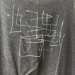 Contemporary Black Sleeveless Top with Abstract Design, Medium Photo 1