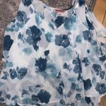 Juicy Couture  Blue and White Floral Blouse Photo 1