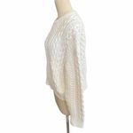 Nili Lotan Rory Chunky Ivory Cable Knit Sweater Large White Photo 2