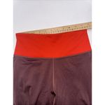 Athleta  Tenacity Athletic Athleisure Gym Workout Burgundy 7/8 Leggings Small Photo 5