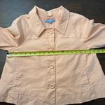 Antonio Melani  peach orange short sleeve button front jacket size 12 Photo 9