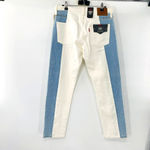 Levi's 501 Spliced Crop Tapered Jeans In Sliced And Diced Size 27 NWT Photo 3