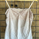 Soma  Womens Lace Trim Cami XL Tan Nude Tank Adjustable Straps Photo 0