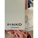 Pinko Uniqueness NWT One Shoulder Crepe Dress in Pink Size 44 IT/US 8 Photo 7