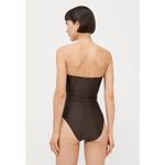 ADRIANA DEGREAS Waves Strapless One Piece Swimsuit in Coffee Medium New Womens Brown Photo 13