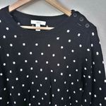 1901  x NORDSTROM | Black White Polka Dot Pullover Crew Neck Sweater | Size XL Photo 1