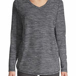 st. john's bay NWOT PLUSH LONG SLEEVE CLASSIC V-NECK TOP SIZE MEDIUM Photo 0