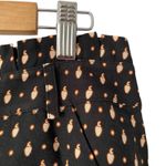 Farm Rio  Anthropologie Tucker Paper bag Black Fruit Pants size large NO BELT Photo 6