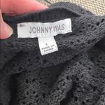 Johnny Was  Charcoal Knit cardigan open front women’s cotton open weave Sweater Photo 3