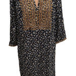 J Jill Floral Embroidered Dress Lightweight Pockets Boho Size L Photo 0