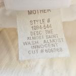 MOTHER White Capri The Almost Saint Almost Innocent Jean Size 28 Photo 11