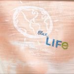 Blue Life  Slub Jersey Tie Dye Hoodie Peach/White Photo 5