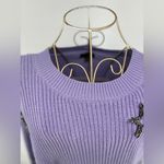Versona Ontwelfth Lavender Sweater with Rhinestone Stars Size Large Photo 12