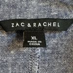 Zac and Rachel linen blend shacket size XL Blue Photo 2