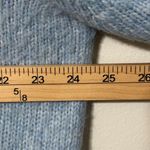 ZARA  Alpaca Wool Blend Knit Oversized Turtleneck in Light Blue Size Medium Photo 7