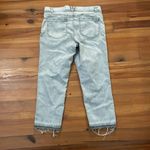Democracy Ab Solution Gray Cropped Denim Jeans with Frayed Hem Womens Size 16 Photo 3