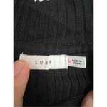 Lush Clothing Lush Black Sweater With Criss Cross Neck Woman’s Size Large Photo 3