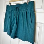 Mondetta Womens XL Teal Blue Heathered Activewear Shorts Drawstring Photo 1